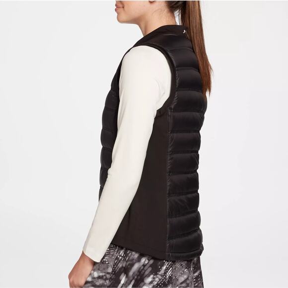 NWT SLAZENGER Tech Down Quilted Black Golf Puffer Vest Womens‎ Size XS MSRP $80 - Picture 3 of 10